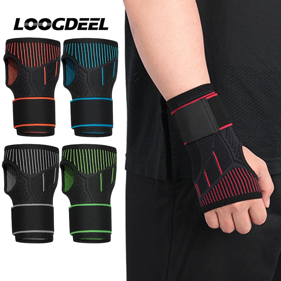 LOOGDEEL Protector Muñeca Ajustable Deporte Baloncesto Fitness Levantamiento Pesas - Corporación Turística