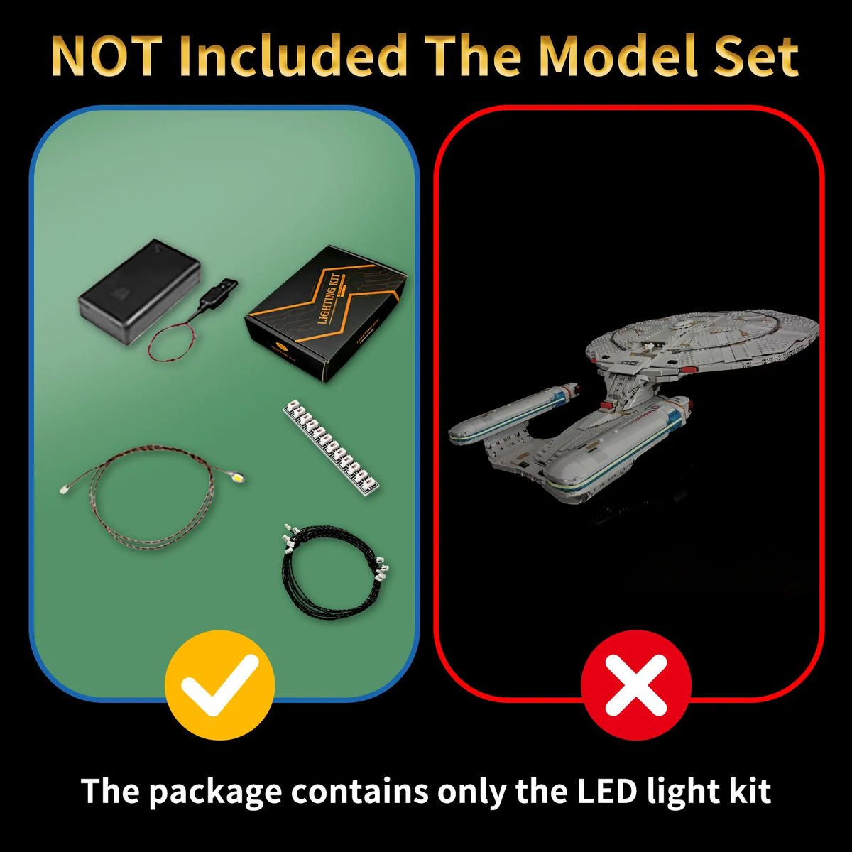 Kit de Iluminación LED LYBMTWF 10356 - Control Táctil/Remoto para Modelos