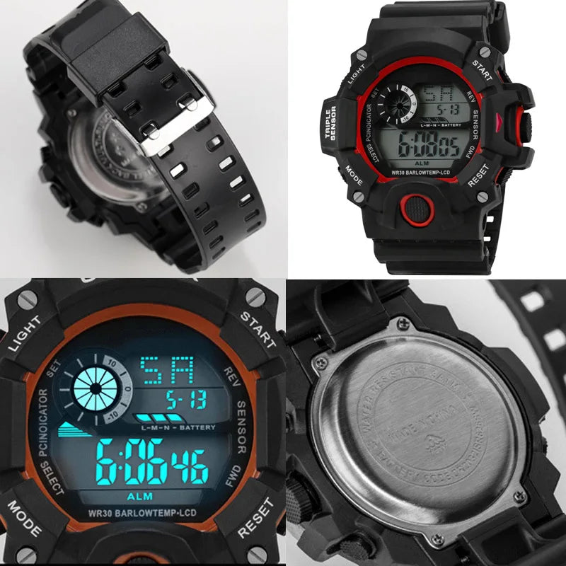 Reloj Deportivo Digital MAYZHISU Hombre Esfera Grande Multifuncional Sumergible
