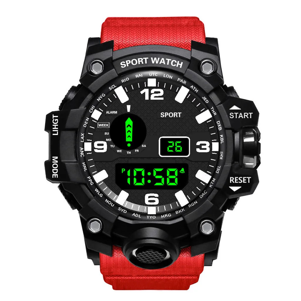 Reloj Deportivo Digital MAYZHISU Hombre Esfera Grande Multifuncional Sumergible