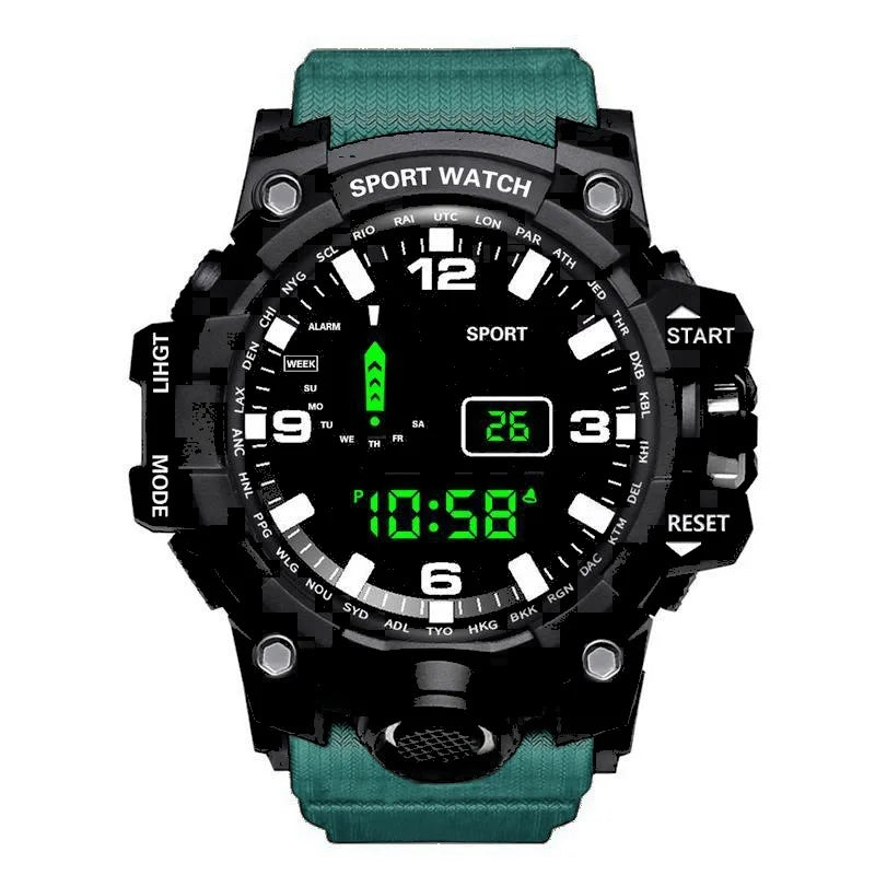 Reloj Deportivo Digital MAYZHISU Hombre Esfera Grande Multifuncional Sumergible
