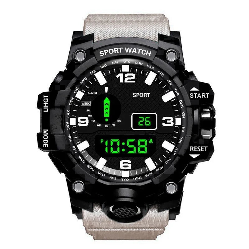 Reloj Deportivo Digital MAYZHISU Hombre Esfera Grande Multifuncional Sumergible
