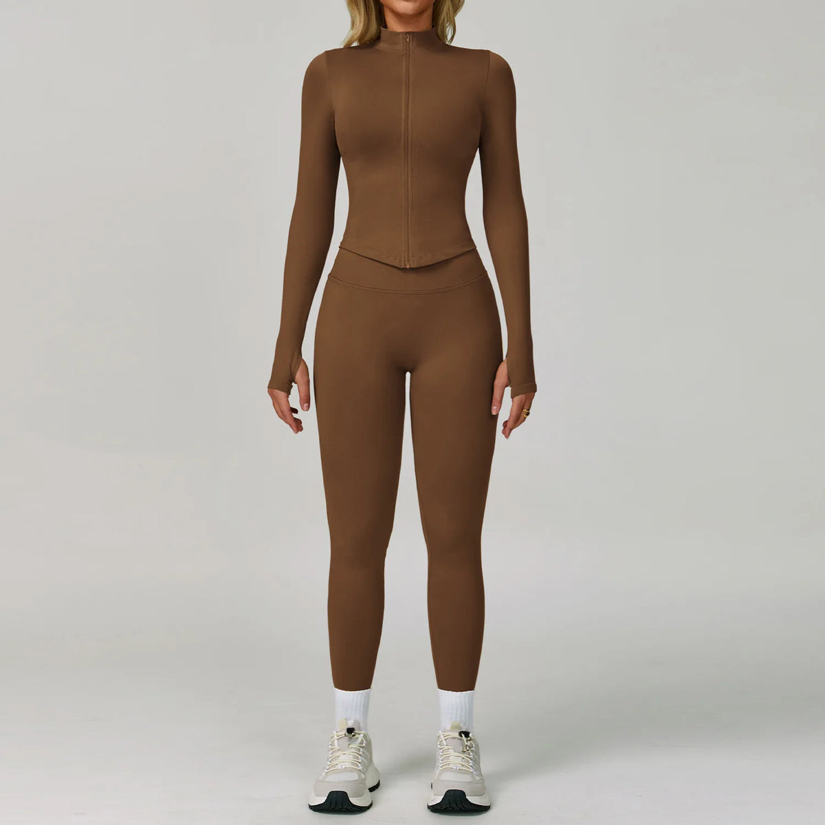 Conjunto Yoga Mujer MIketI Sin Costuras - Transpirable y Elástico - Corporación Turística