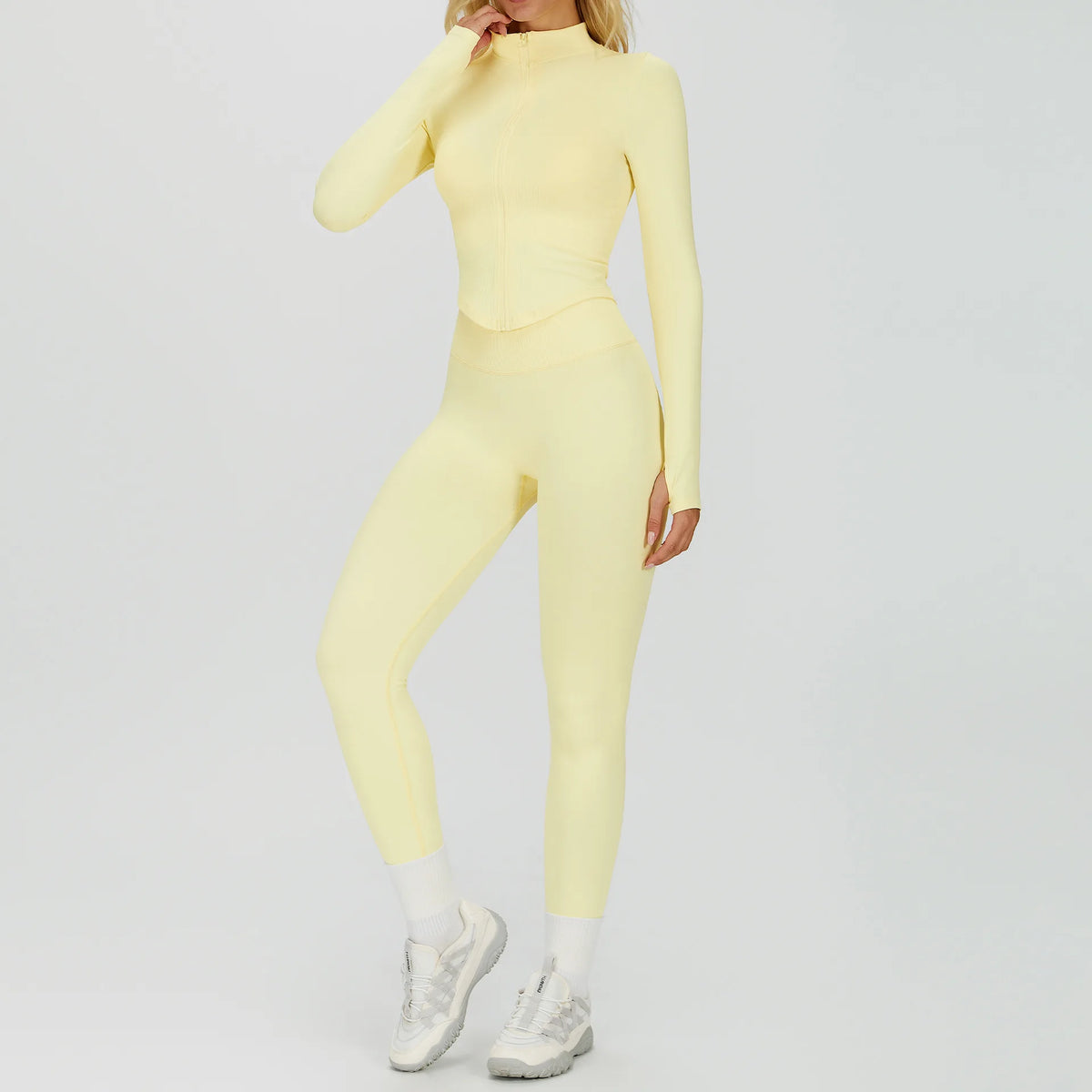 Conjunto Yoga Mujer MIketI Sin Costuras - Transpirable y Elástico - Corporación Turística