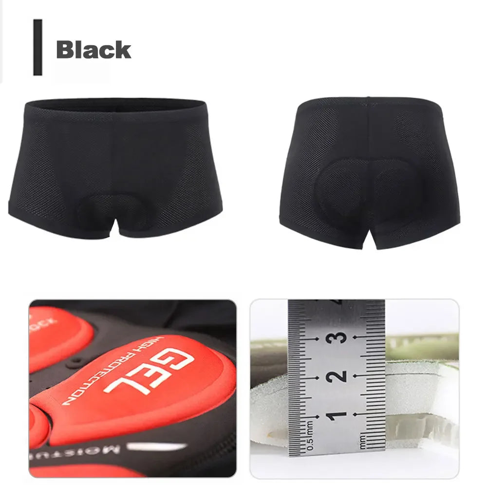 NEWBOLER Ropa Ciclismo Gel 5D Hombre - Transpirable y Antigolpes - Corporación Turística