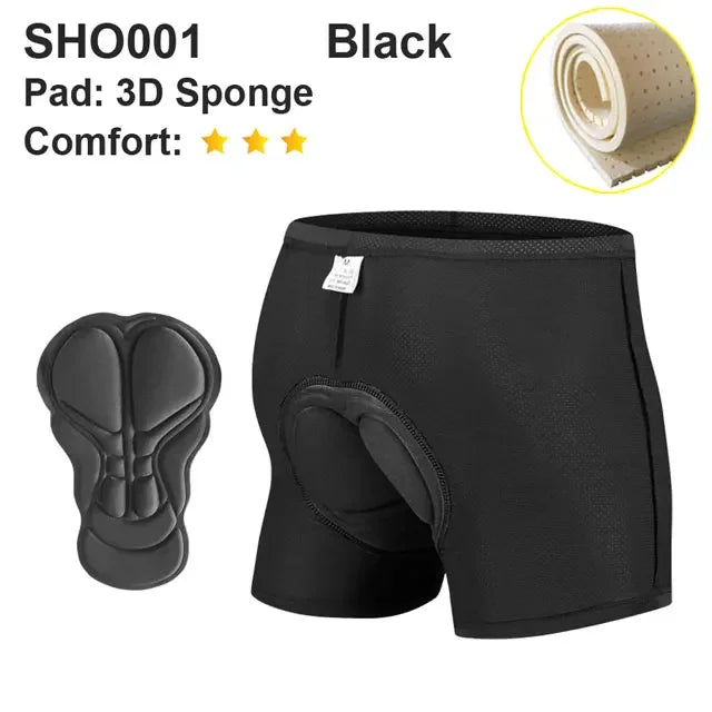 NEWBOLER Ropa Ciclismo Gel 5D Hombre - Transpirable y Antigolpes - Corporación Turística