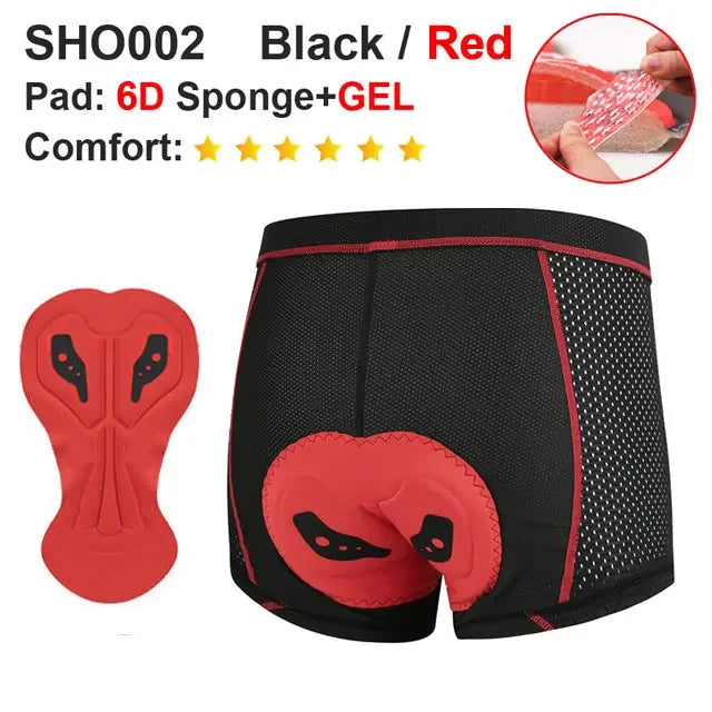 NEWBOLER Ropa Ciclismo Gel 5D Hombre - Transpirable y Antigolpes - Corporación Turística