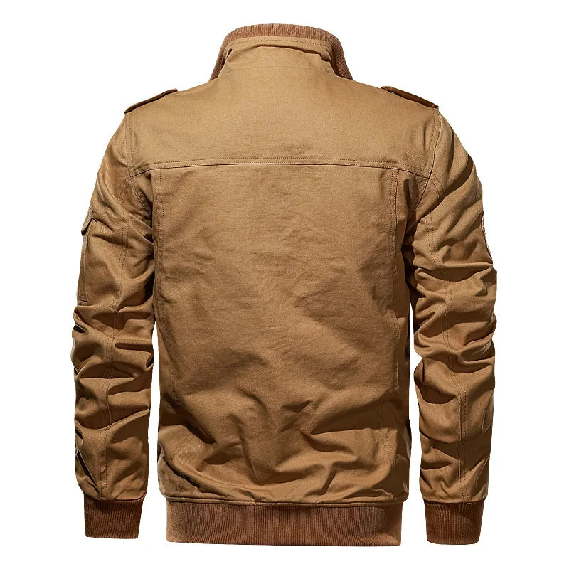 Chaqueta Carga Hombre NITWHD Otoño Militar Bolsillos Cremallera