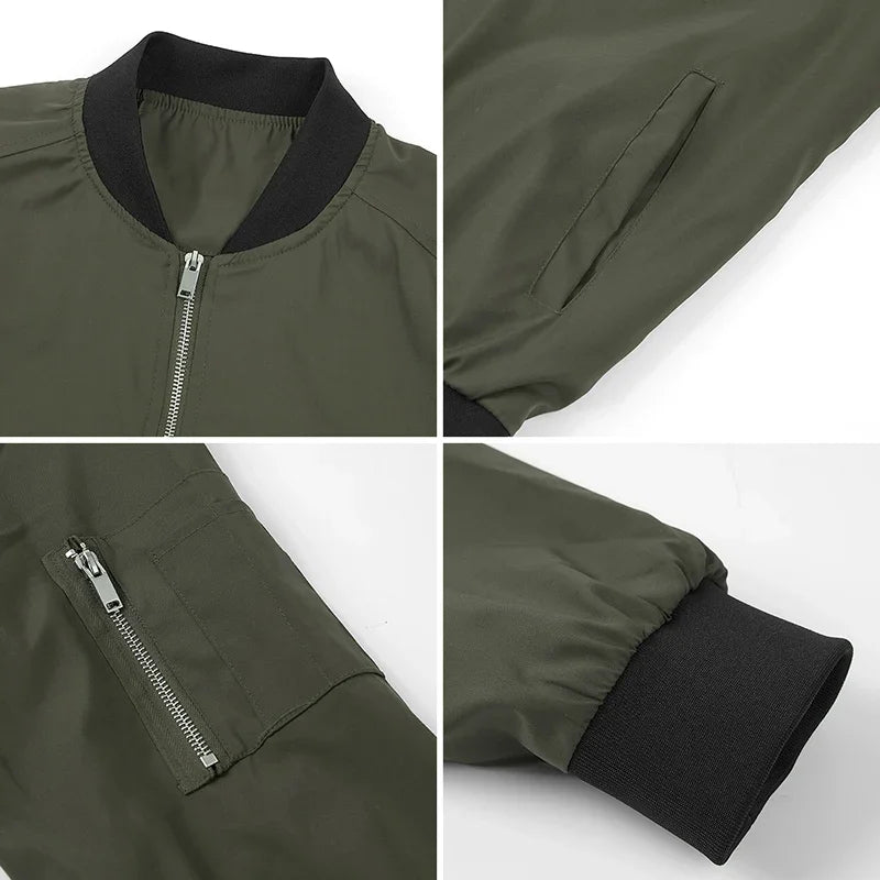 Chaqueta Bomber Hombre ReFire Gear: Ligera y Moderna para Primavera/Otoño - Corporación Turística