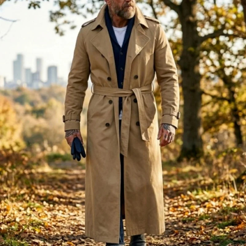Gabardina Hombre RVHSWDS: Cortavientos Largo Primavera Otoño - Corporación Turística