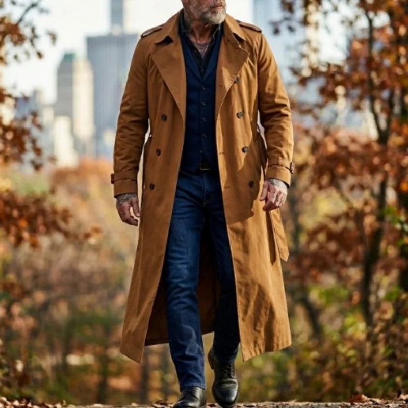 Gabardina Hombre RVHSWDS: Cortavientos Largo Otoño Primavera - Corporación Turística