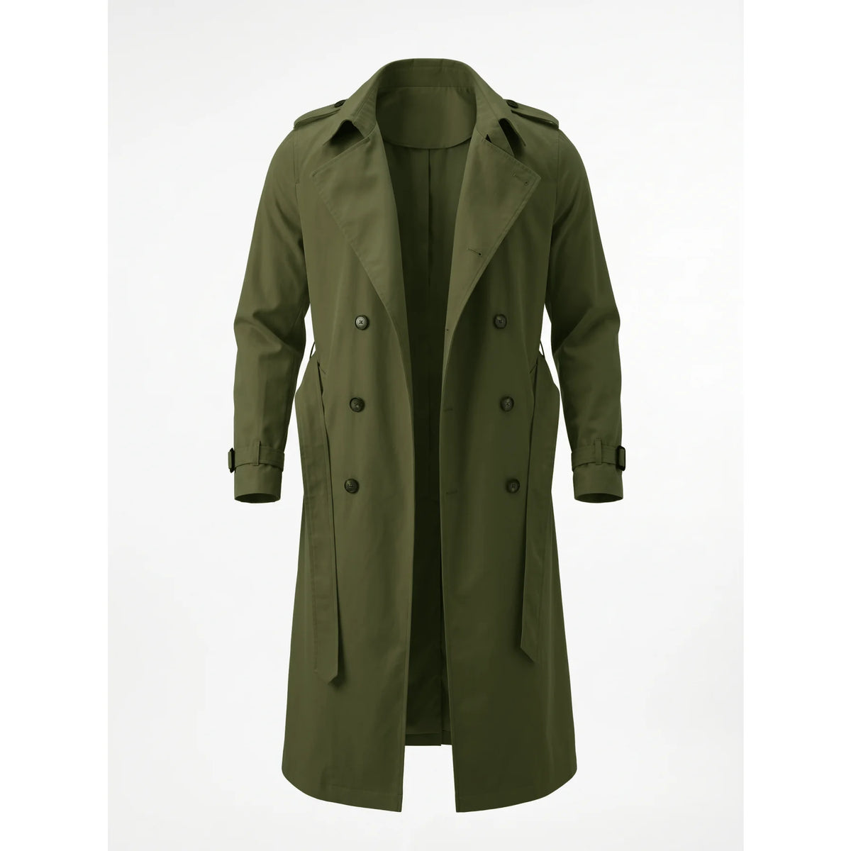 Gabardina Hombre RVHSWDS: Cortavientos Primavera/Otoño, Senderismo Casual Largo