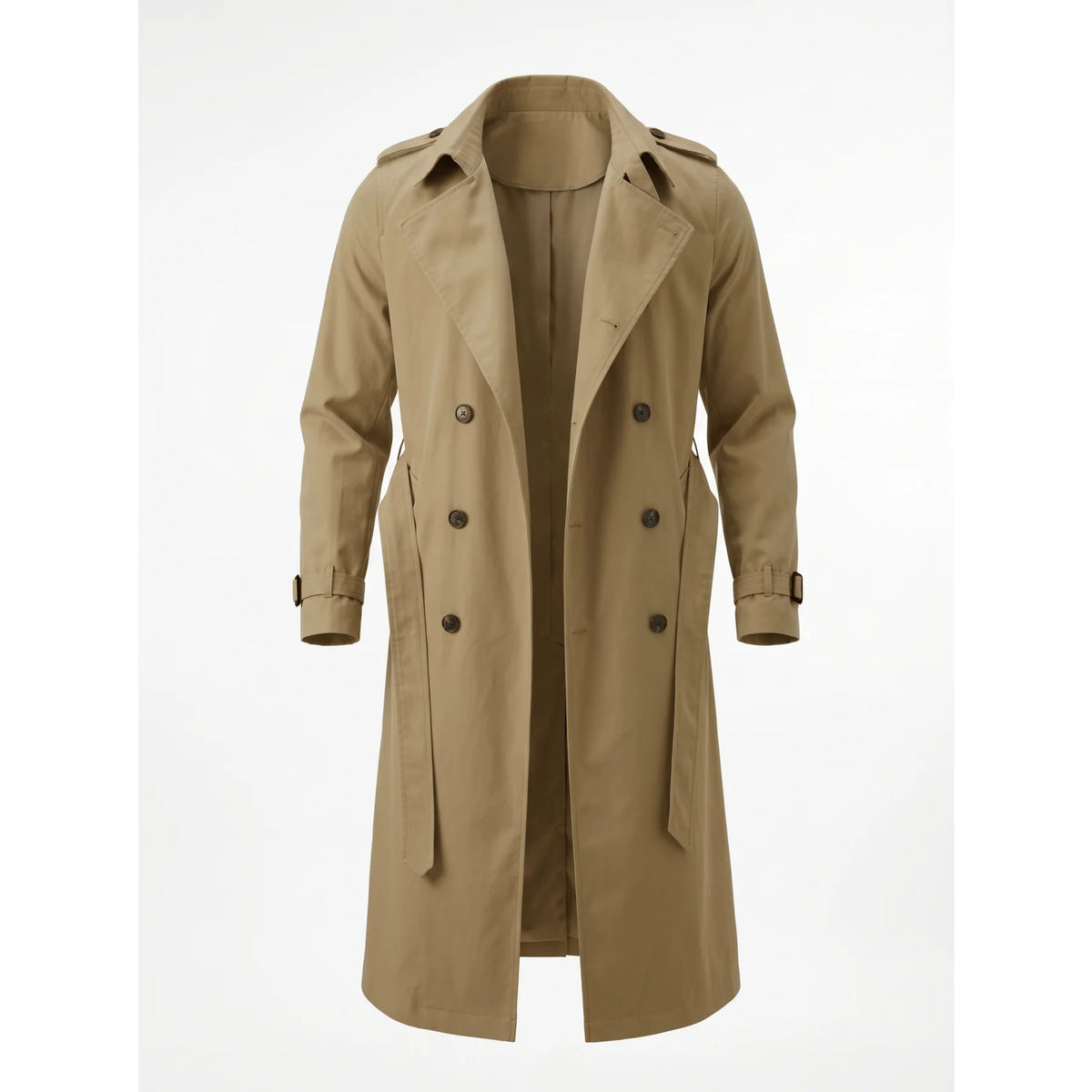Gabardina Hombre RVHSWDS: Cortavientos Primavera/Otoño, Senderismo Casual Largo