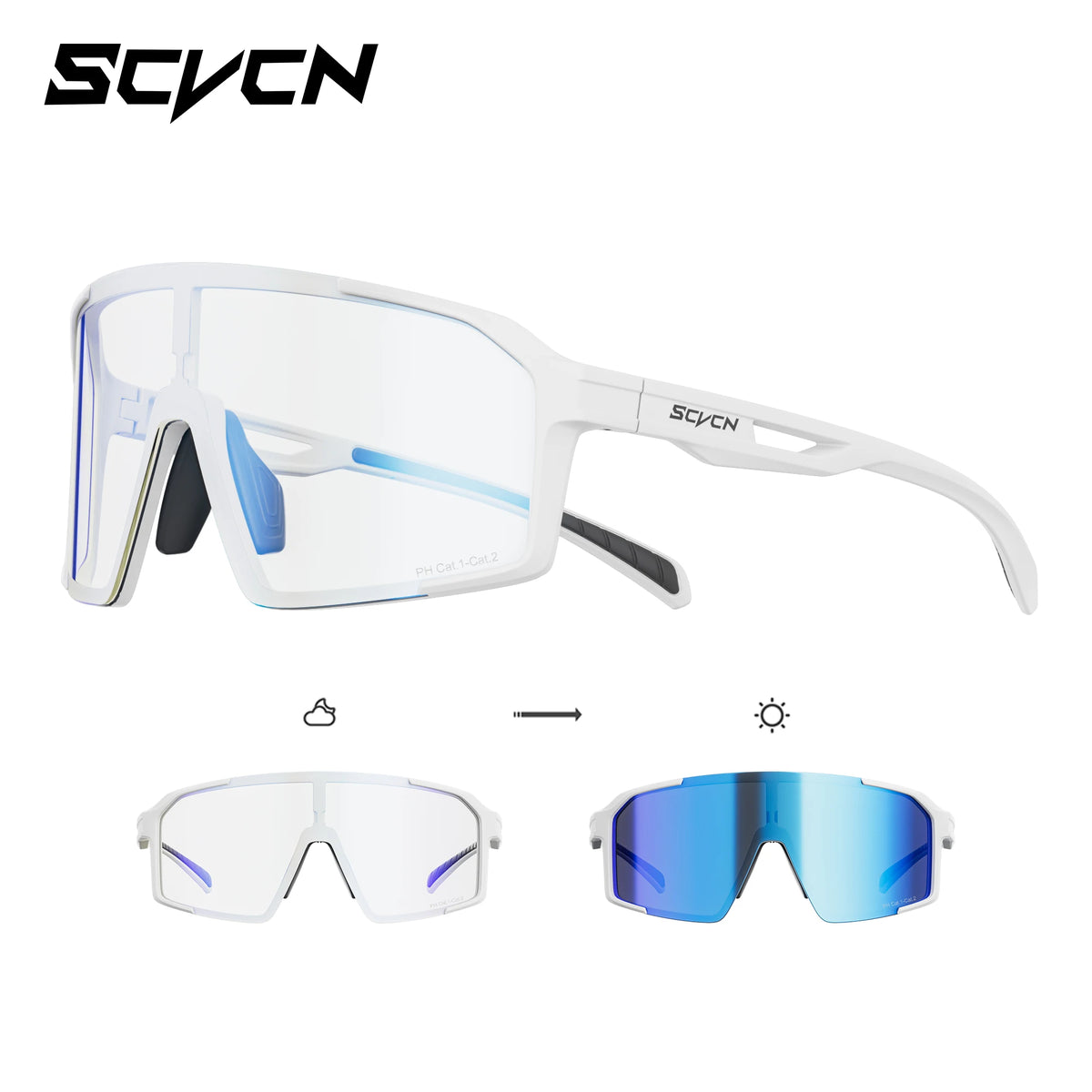 Gafas Fotocromáticas SCVCN Ciclismo Hombre Mujer UV400 Deportivas - Corporación Turística