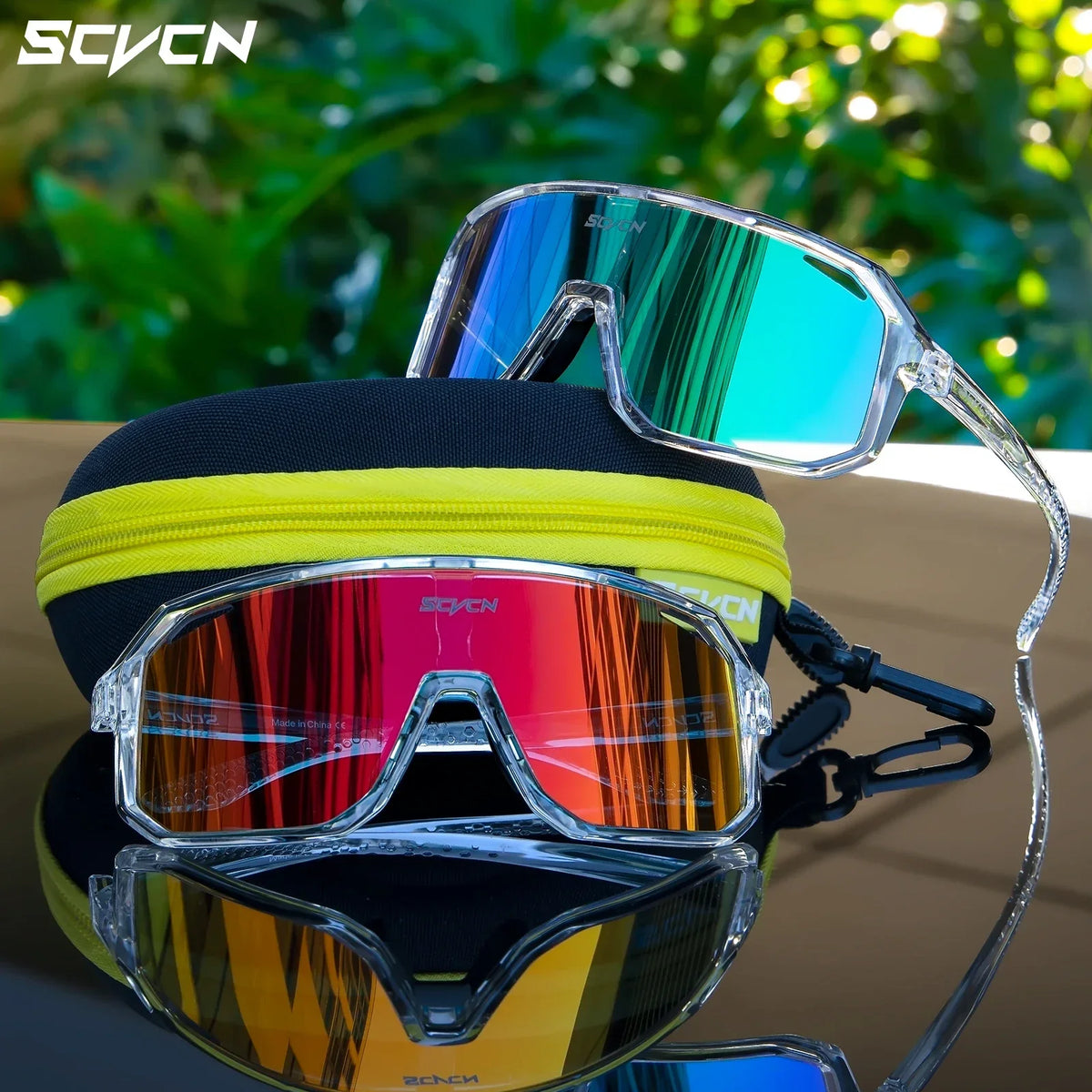 Gafas Ciclismo SCVCN UV400 Hombre Mujer Deportes Sol Conducir - Corporación Turística