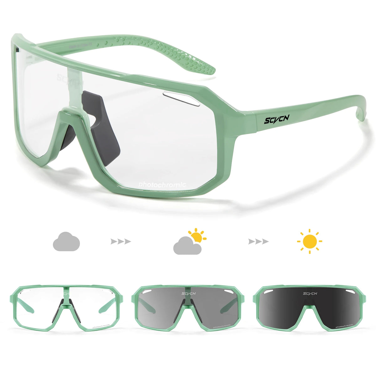 Gafas Ciclismo Fotocromáticas SCVCN UV400 Hombre Mujer Deportivas - Corporación Turística