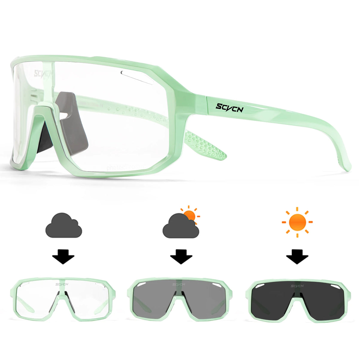 Gafas Ciclismo SCVCN UV400 Fotocromáticas Unisex - Deportes Outdoor - Corporación Turística