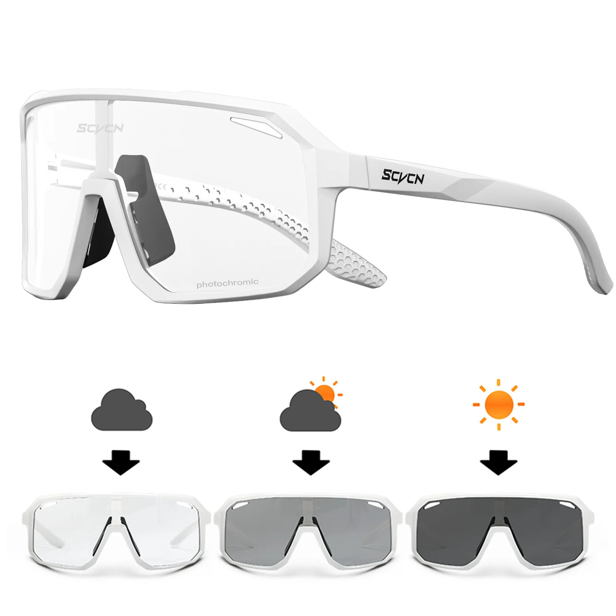 Gafas Ciclismo SCVCN UV400 Fotocromáticas Unisex - Deportes Outdoor - Corporación Turística