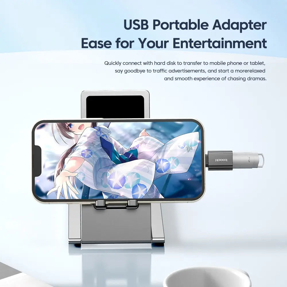Adaptador USB-C Macho a USB-A Hembra Toocki: Conexión Rápida