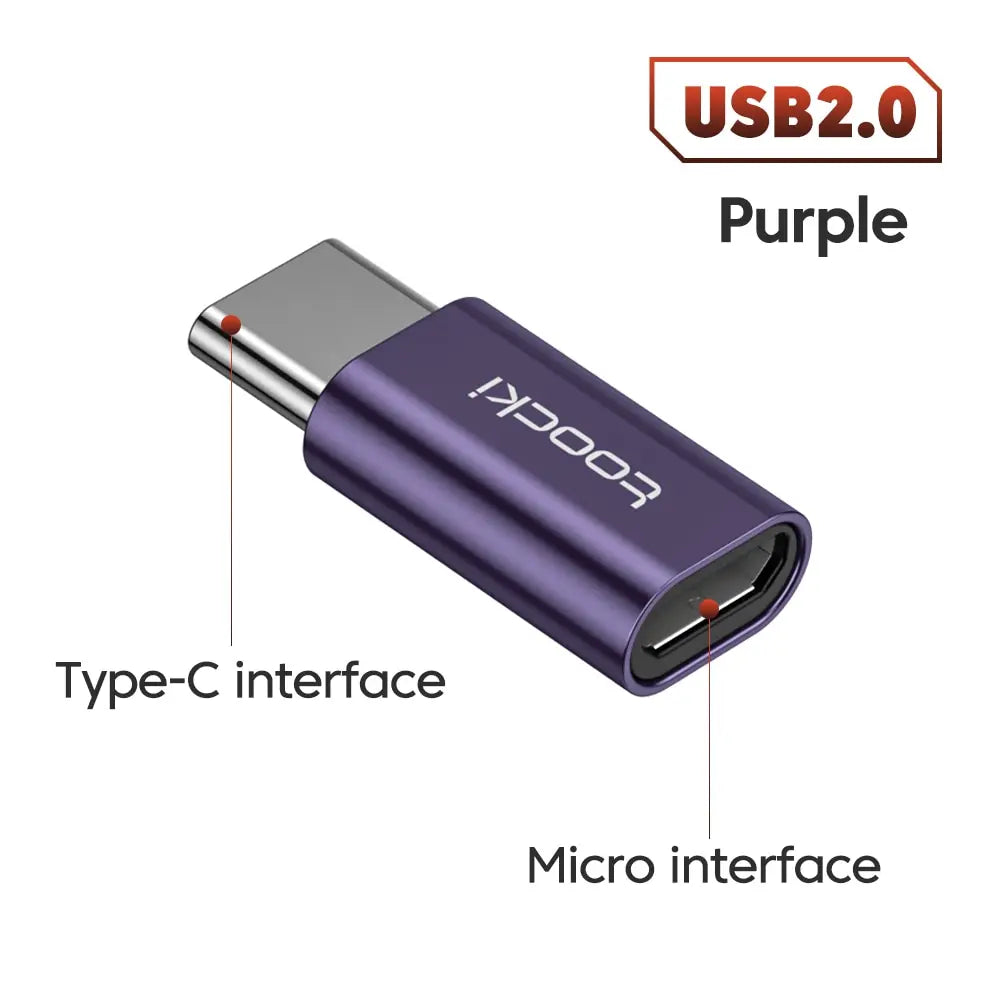 Adaptador USB-C Macho a USB-A Hembra Toocki: Conexión Rápida