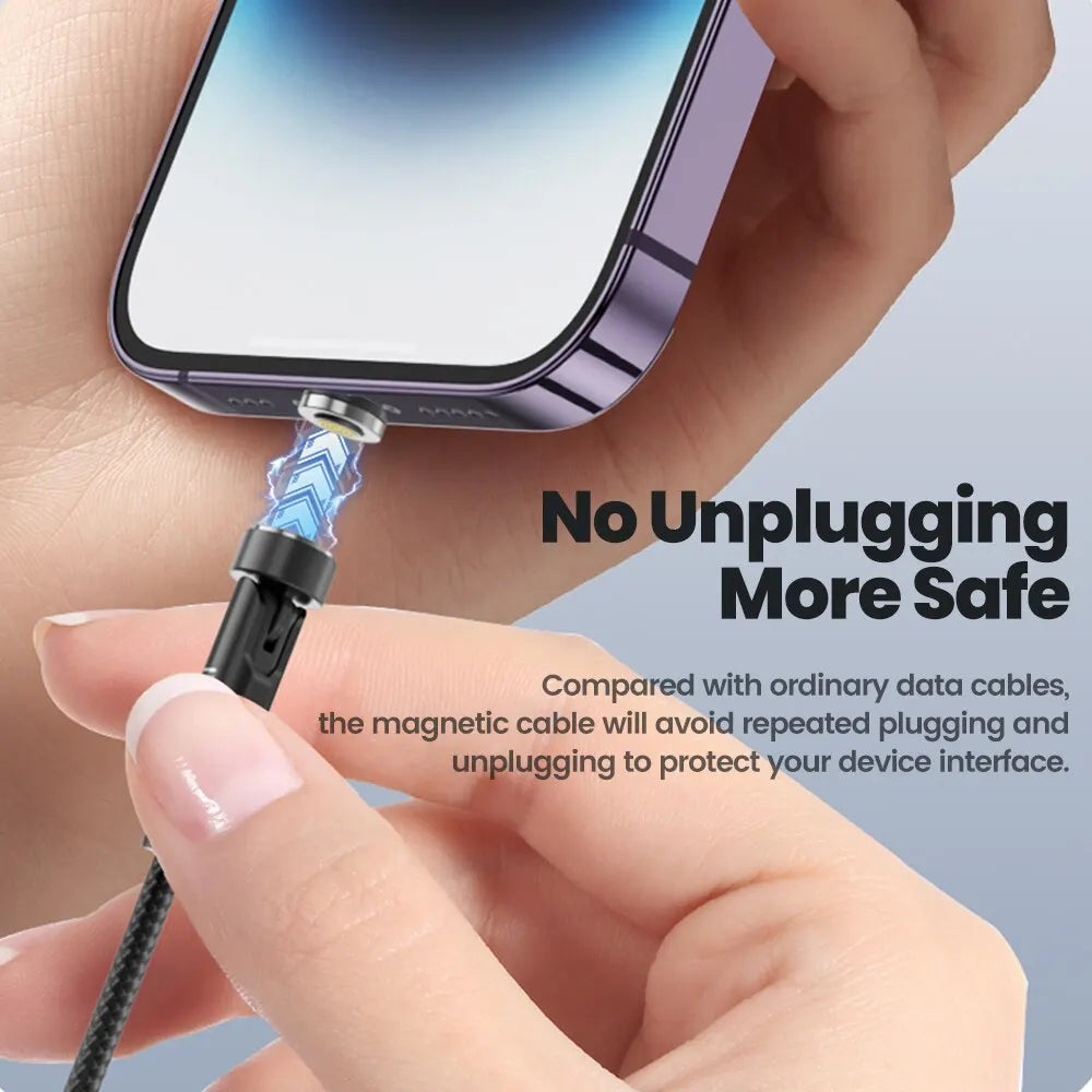 Cable Magnético Toocki 540° USB-C Carga Rápida iPhone/Xiaomi