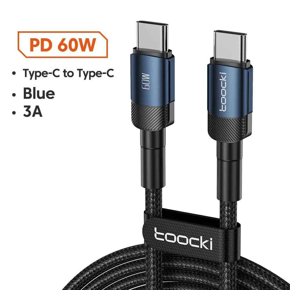Cable USB C Toocki Carga Rápida PD 100W para iPhone 15/14/13/12