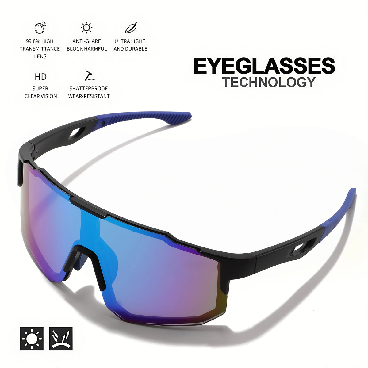 Gafas de Sol Deportivas VEGUEROS UV400 - Diseño Envolvente - Corporación Turística