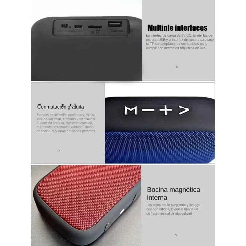 Altavoz Bluetooth VORILYNEX Portátil ABS Mini Estéreo - Audio Exterior