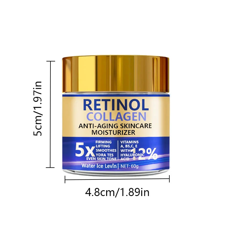 Crema Facial Retinol y Colágeno 60g | Water Ice Levin | Hidratante Reafirmante