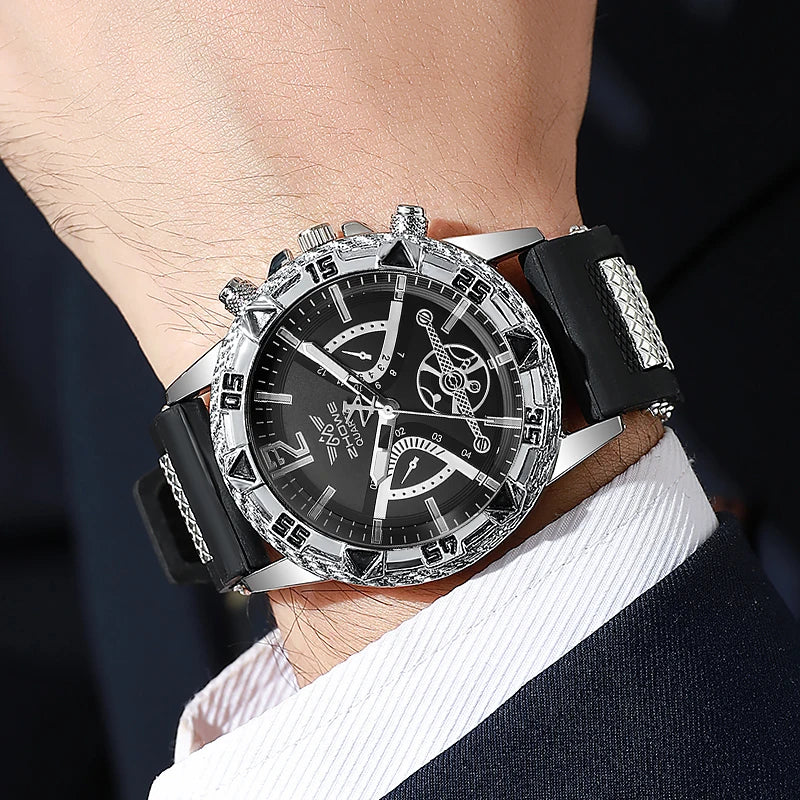 Reloj Árabe Yolako 4 Piezas Cuarzo Hombre Moda Casual