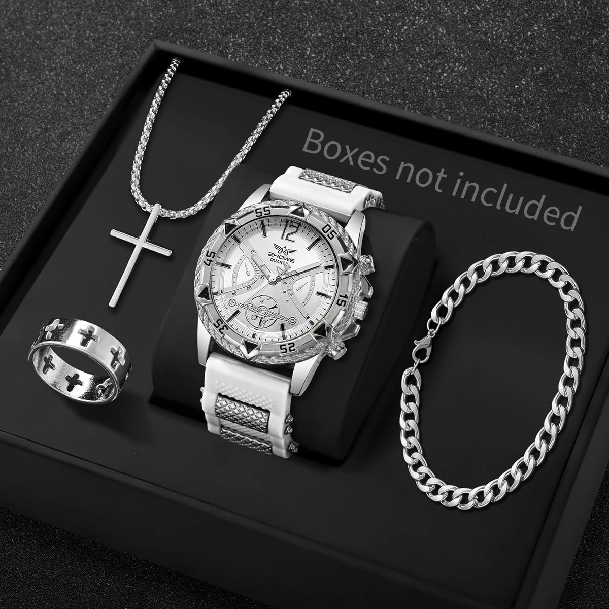 Reloj Árabe Yolako 4 Piezas Cuarzo Hombre Moda Casual