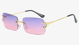 purple pink lens Lentes de sol rectangulares by malltor sold by malltor