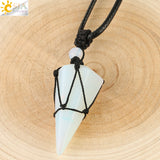 Opal Colgantes De Cristal Cuarzo Negro by malltor sold by malltor