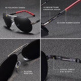 Red Brown Lentes de sol polarizados de aluminio by malltor sold by malltor