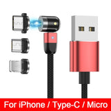 Red and 3 Plug Cable de carga rápida by malltor sold by malltor