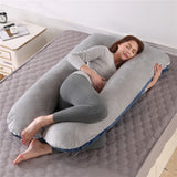 Plush-Navy-Grey Almohada de apoyo para dormir by malltor sold by malltor