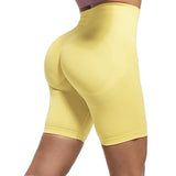 Short Yellow Legging Slim Cintura Alta by malltor sold by malltor