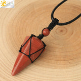 Red Jasper Colgantes De Cristal Cuarzo Negro by malltor sold by malltor