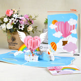 Hot-air balloon Tarjetas 3D by malltor sold by malltor