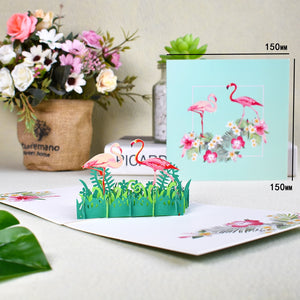 Flamingo Tarjetas 3D by malltor sold by malltor