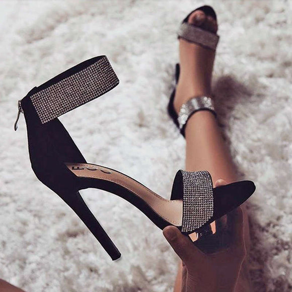 black Zapatos de moda tacones finos by malltor sold by malltor
