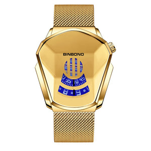 Gold-mesh Gold Reloj de lujo by malltor sold by malltor