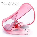 3D shark pink canopy Flotador de natación by malltor sold by malltor