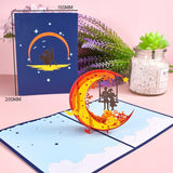 Romantic Moon Tarjetas 3D by malltor sold by malltor