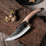 Brown Handle Juego de cuchillos inoxidables forjados by malltor sold by malltor