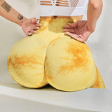 Tiedyed Yellow Legging Slim Cintura Alta by malltor sold by malltor