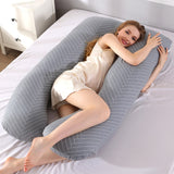 Striped Grey Almohada de apoyo para dormir by malltor sold by malltor