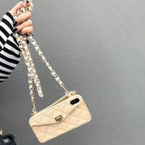 Apricot with lanyard Bolso y Funda para IPhone by malltor sold by malltor
