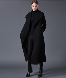 Black Abrigo de lana by malltor sold by malltor