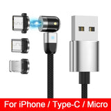 Silver and 3 Plug Cable de carga rápida by malltor sold by malltor